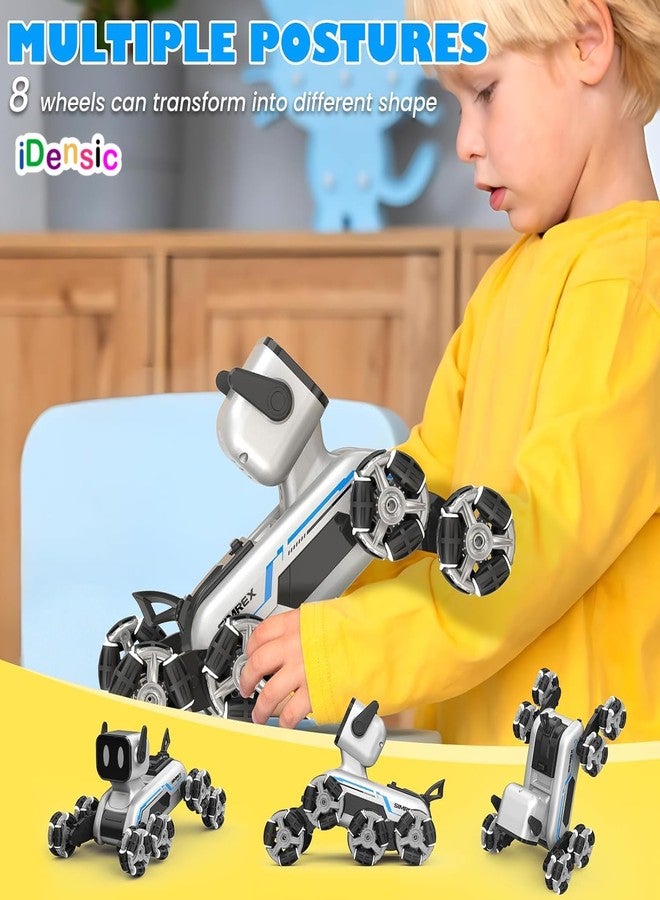 iDensic 2.4Ghz RC Robot Dog Toys Stunt Car Hand Sensor 8WD Gesture Control Rechargeable Remote Control Cars with Light, Music for Kids Adults Birthday Gifts for Kids 6 7 8 9 10 11 12 Years Old - Image 3